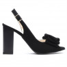 Sandalias de mujer 1256 negro antílope