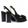 Sandalias de mujer 1256 negro antílope