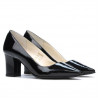 Zapatos elegantes para mujer 1253 charol negro