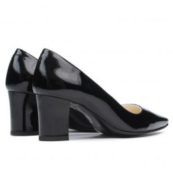 Zapatos elegantes para mujer 1253 charol negro