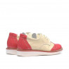Zapatos para niños pequeños 60c charol rosa+beige