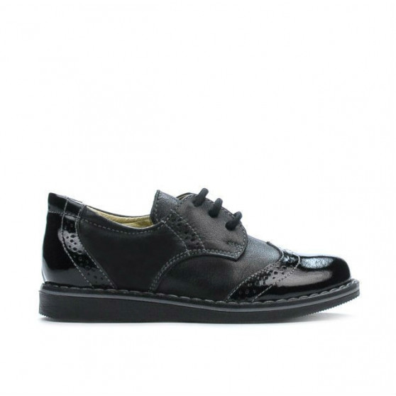 Zapatos para niños pequeños 60c charol negro combinado