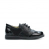 Zapatos para niños pequeños 60c charol negro combinado