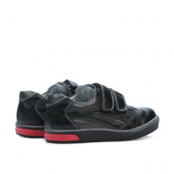 Zapatos para niños pequeños 16-1c negro+gris