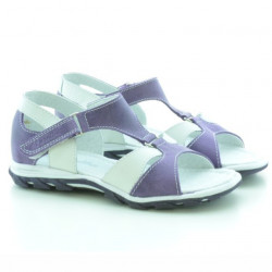 Sandalias para niños pequeños 09c morado+blanco