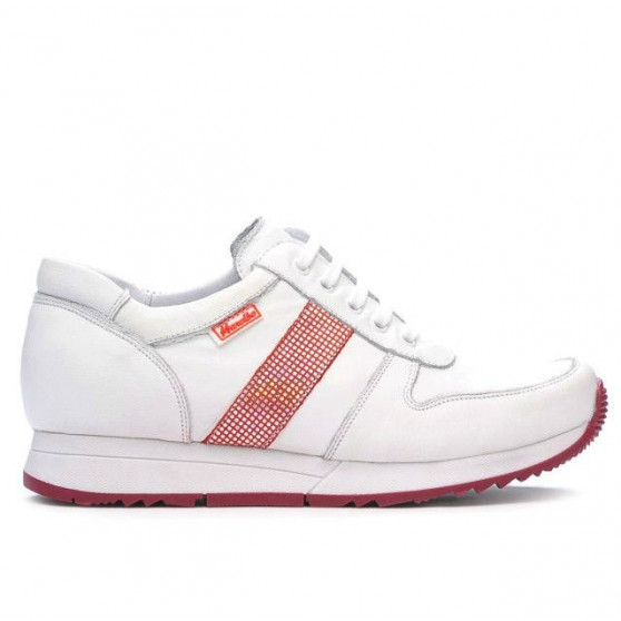 Zapatillas deportivas mujer 679 blanco+rojo