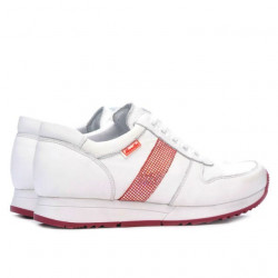 Zapatillas deportivas mujer 679 blanco+rojo
