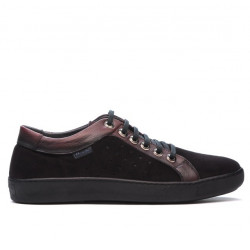 Zapatos casuales/deportivos para hombre 841 combinado burdeos