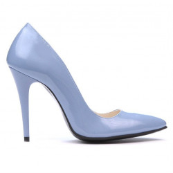 Zapatos elegantes de mujer 1241 charol azul