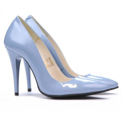 Zapatos elegantes de mujer 1241 charol azul