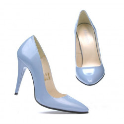 Zapatos elegantes de mujer 1241 charol azul