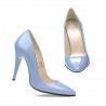 Zapatos elegantes de mujer 1241 charol azul