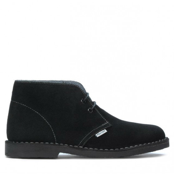 Botines de mujer 7100-1 negro terciopelo