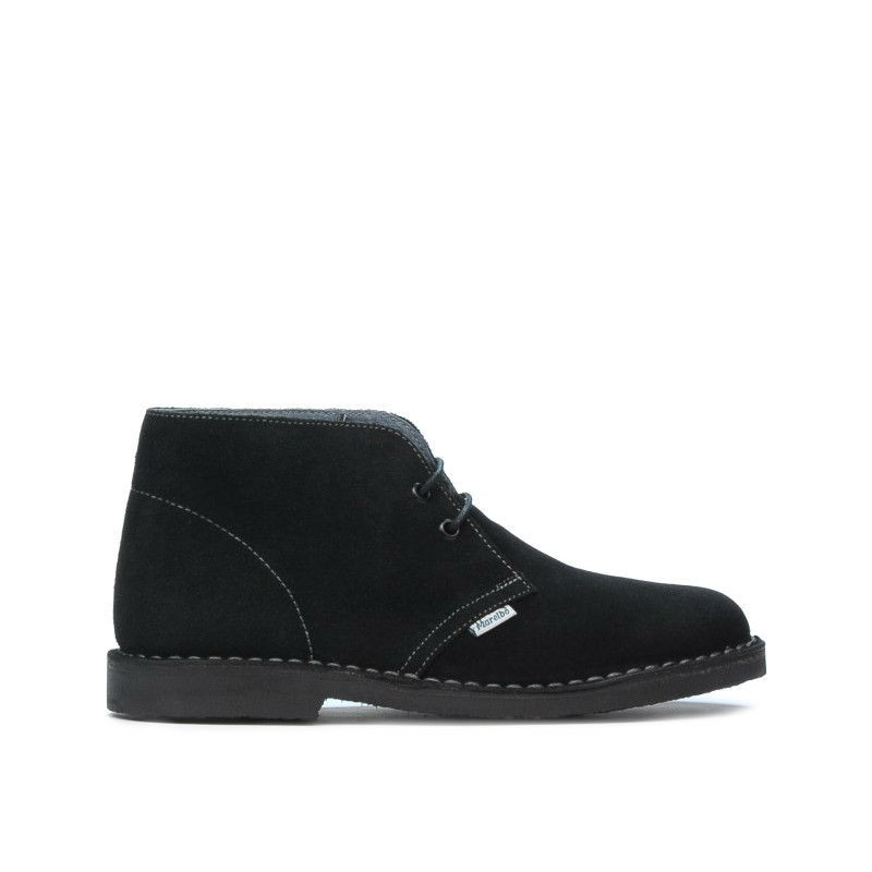 Botines de mujer 7100-1 negro terciopelo
