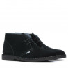 Botines de mujer 7100-1 negro terciopelo