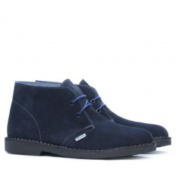 Botines de mujer 7100-1 índigo de terciopelo