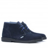 Botines de mujer 7100-1 índigo de terciopelo