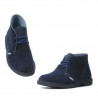 Botines de mujer 7100-1 índigo de terciopelo