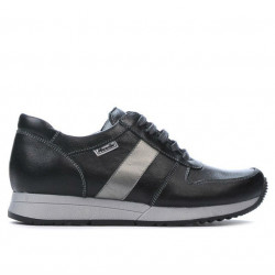 Zapatillas deportivas mujer 679 negro+plateado