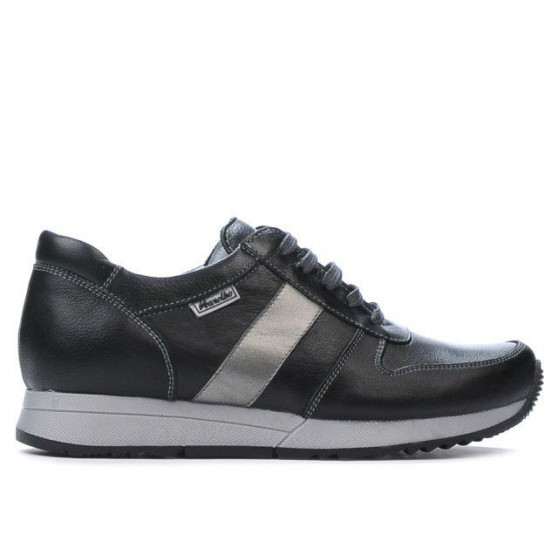 Zapatillas deportivas mujer 679 negro+plateado