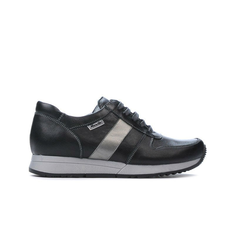 Zapatillas deportivas mujer 679 negro+plateado