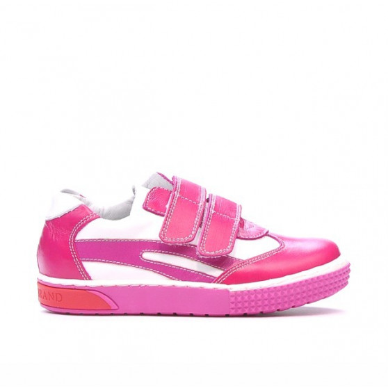 Zapatos para niños pequeños 16-1c rosa+blanco