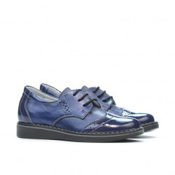 Zapatos para niños pequeños 60c charol índigo combinado