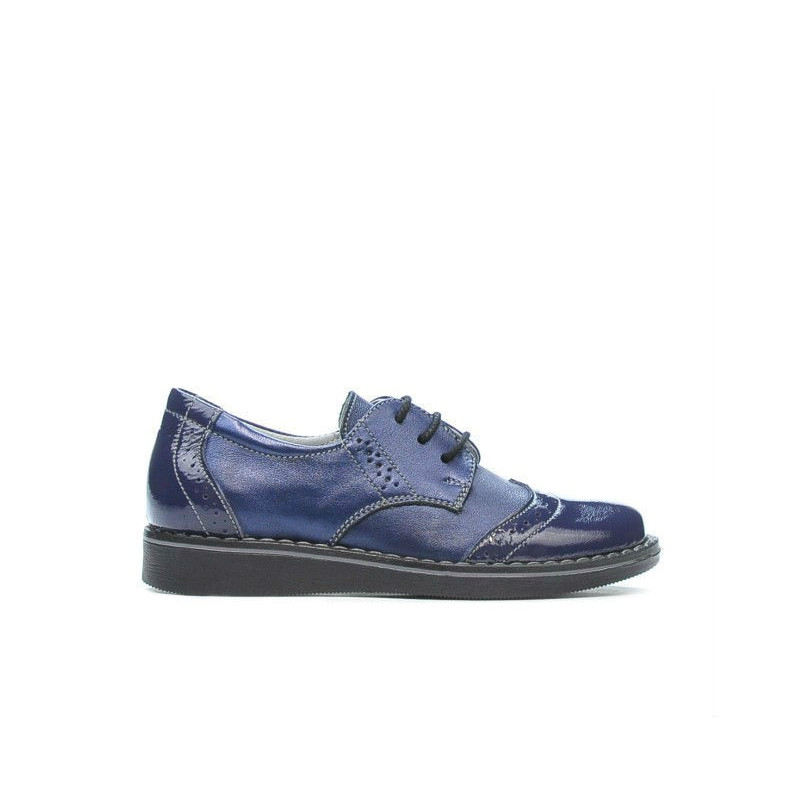Zapatos para niños pequeños 60c charol índigo combinado