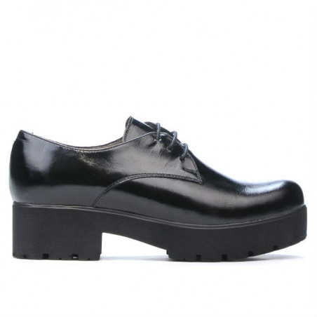 Zapatos casual de dama 660 charol negro01