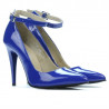 Zapatos elegantes de mujer 1247 charol azul