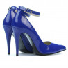 Zapatos elegantes de mujer 1247 charol azul