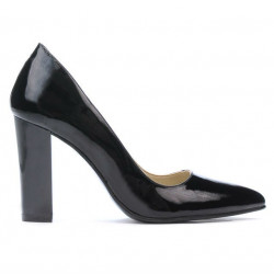 Zapatos elegantes de mujer 1261 charol negro