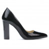 Zapatos elegantes de mujer 1261 charol negro