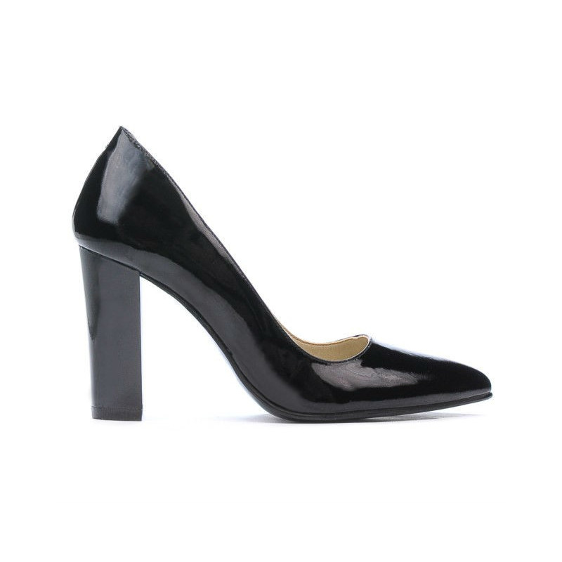 Zapatos elegantes de mujer 1261 charol negro