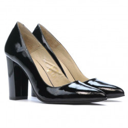 Zapatos elegantes de mujer 1261 charol negro