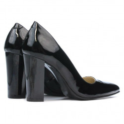 Zapatos elegantes de mujer 1261 charol negro
