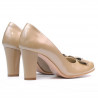 Zapatos elegantes de mujer 1245 charol beige02