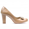 Zapatos elegantes de mujer 1245 charol beige02