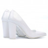 Zapatos elegantes de mujer 1261 charol blanco