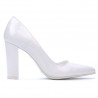 Zapatos elegantes de mujer 1261 charol blanco