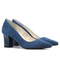 Zapatos elegantes de mujer 1253 turquesa antílope