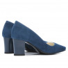 Zapatos elegantes de mujer 1253 turquesa antílope