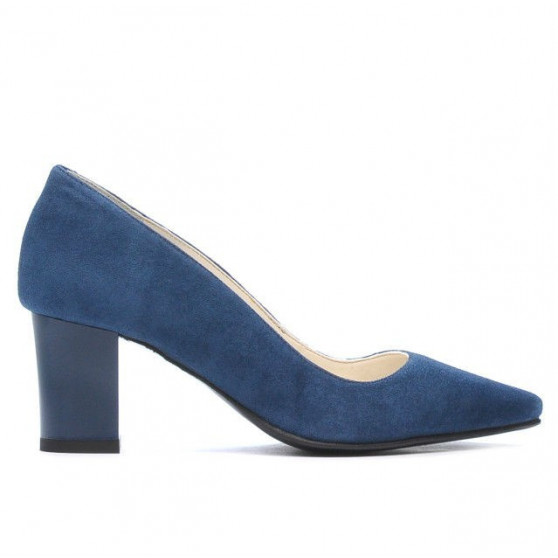 Zapatos elegantes de mujer 1253 turquesa antílope