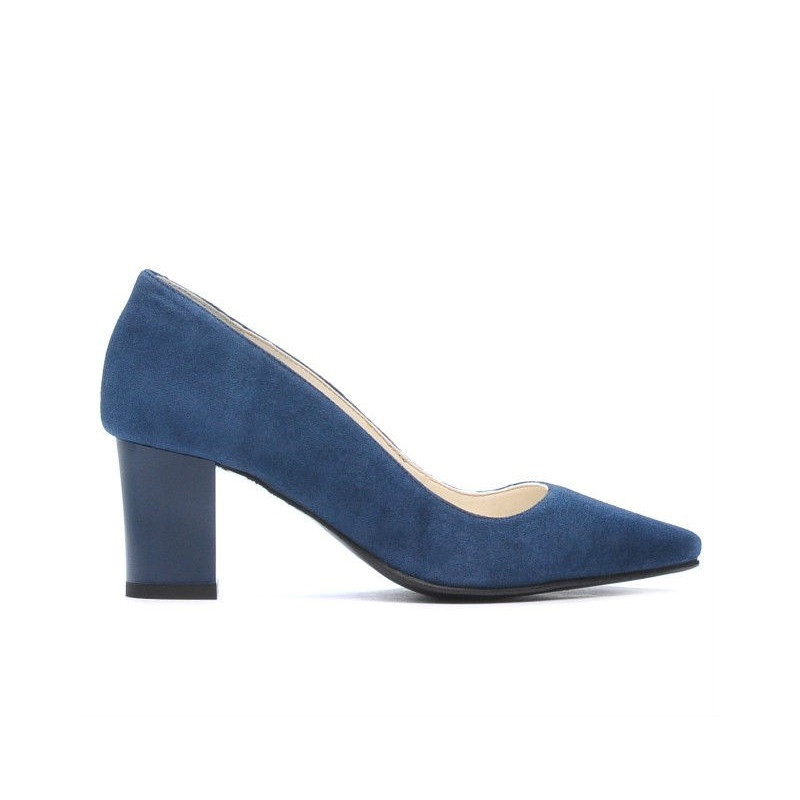 Zapatos elegantes de mujer 1253 turquesa antílope