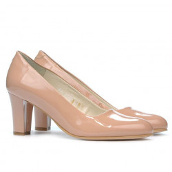 Zapatos elegantes de mujer 1209 charol nude