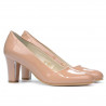 Zapatos elegantes de mujer 1209 charol nude