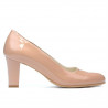 Zapatos elegantes de mujer 1209 charol nude
