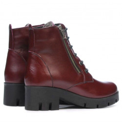 Botines de mujer 3307 burdeos