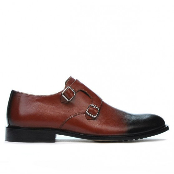 Zapatos elegantes para hombres 840 a marrón+negro
