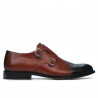 Zapatos elegantes para hombres 840 a marrón+negro